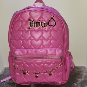 Juicy Couture Pink Quilted Backpack